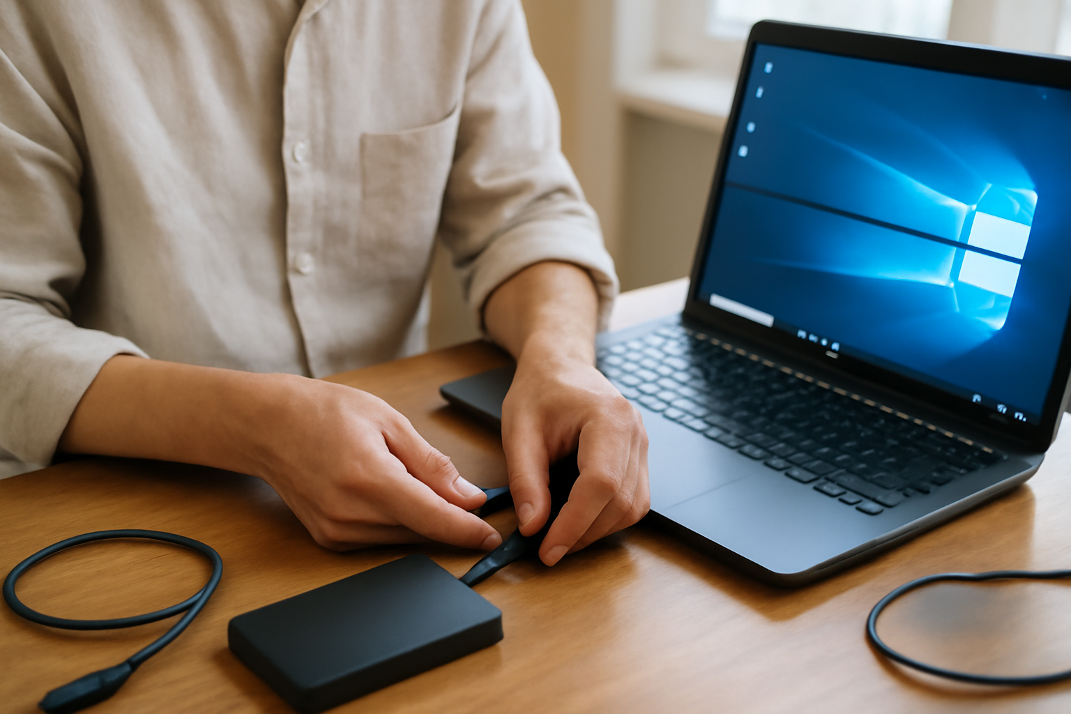 disque dur externe branché en USB, Windows 10 n’affiche pas le disque