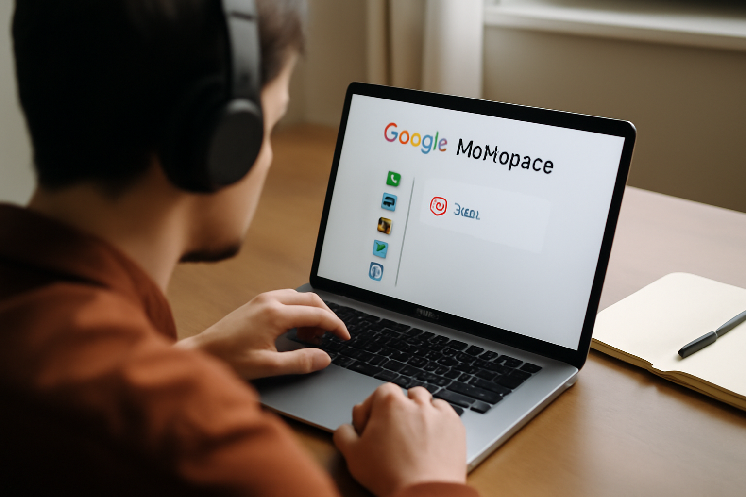 Connexion à google vids video dans l’interface Google Workspace, écran de navigateur avec Vids ouvert