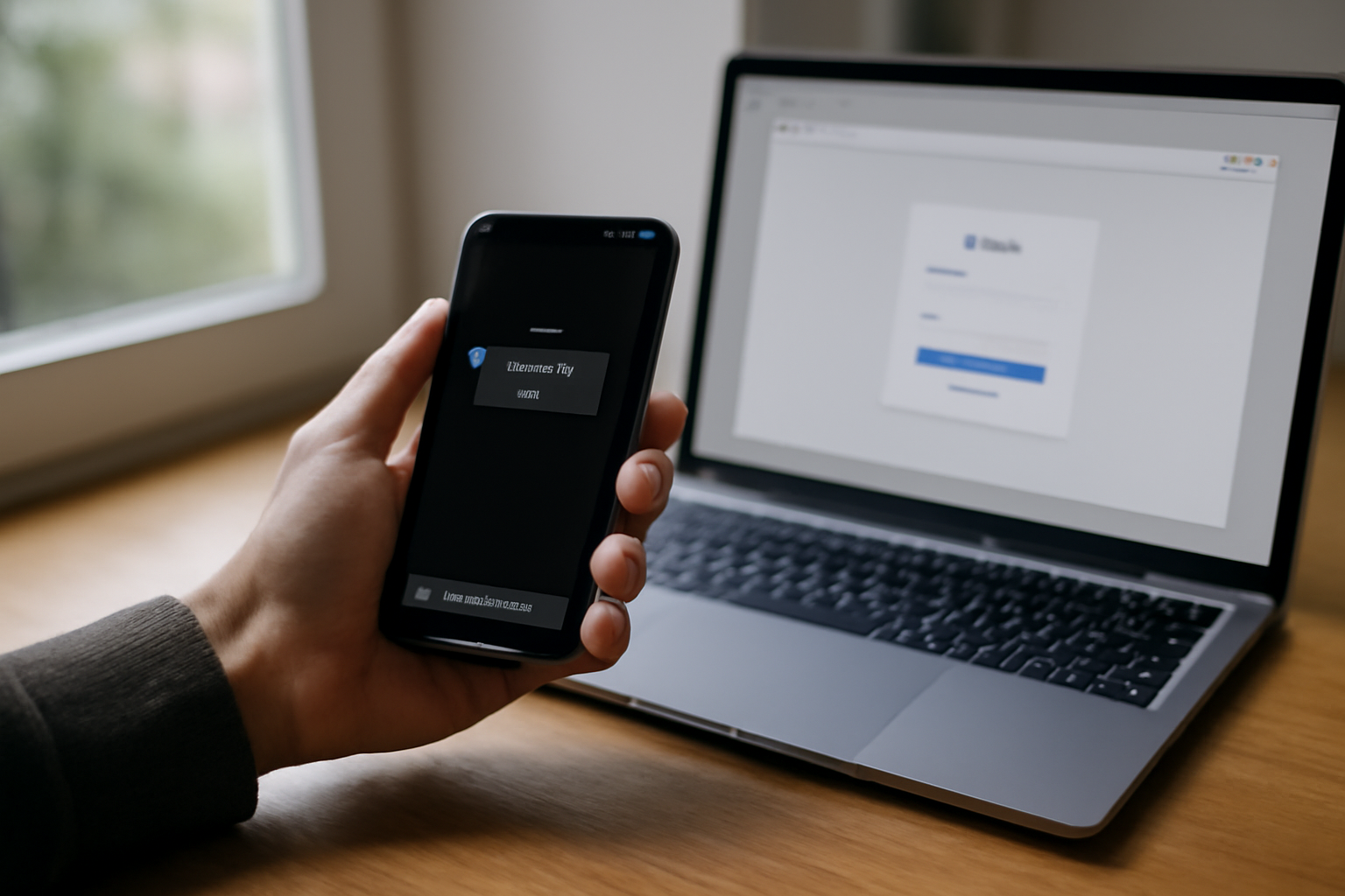 janitorai : écran mobile et ordinateur montrant l’accès à Janitor AI