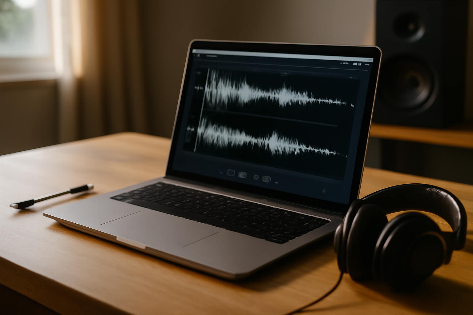 vocalremover en ligne séparant voix et musique sur ordinateur portable