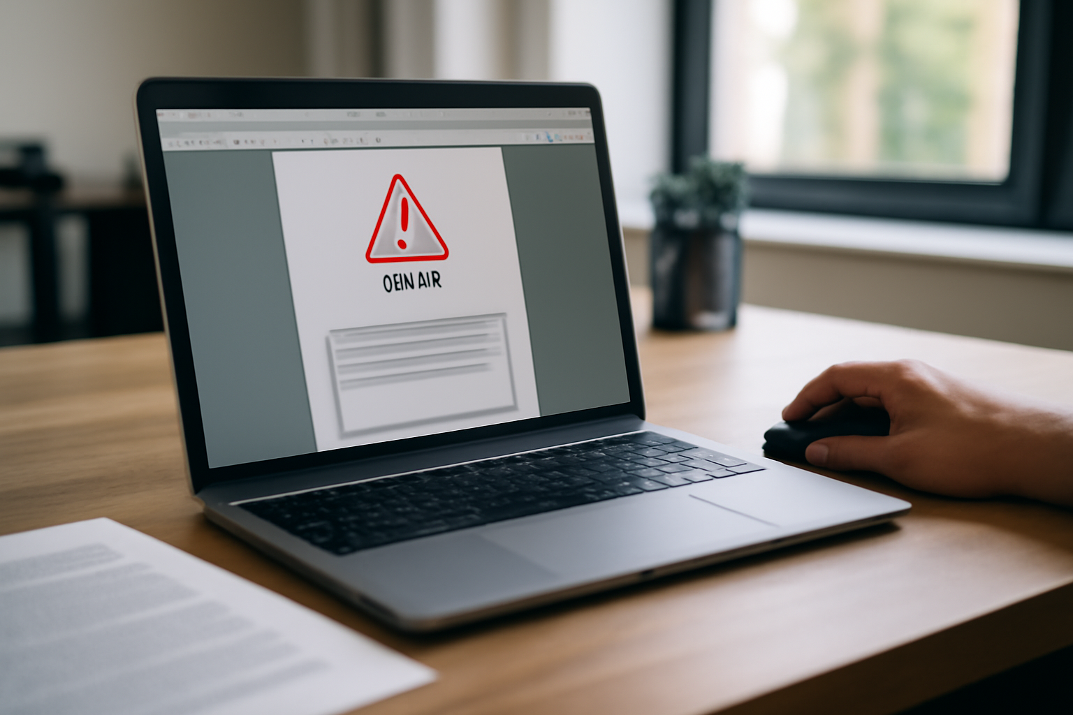 reparer fichier pdf : diagnostic d’un PDF corrompu sur un écran avec messages d’erreur