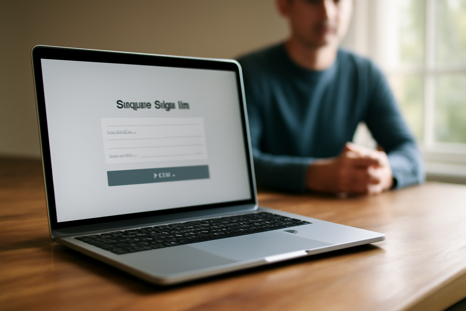 Page de connexion sécurisée pour spicy chat avec formulaire e-mail et mot de passe, lumière naturelle sur écran d’ordinateur portable