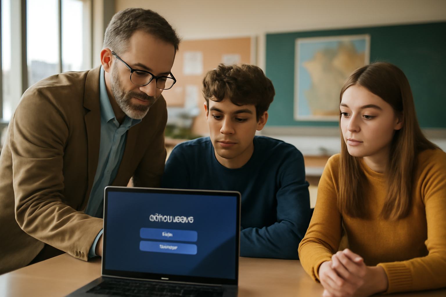 Connexion wayground sur ordinateur avec écran affichant Se connecter et Rejoindre