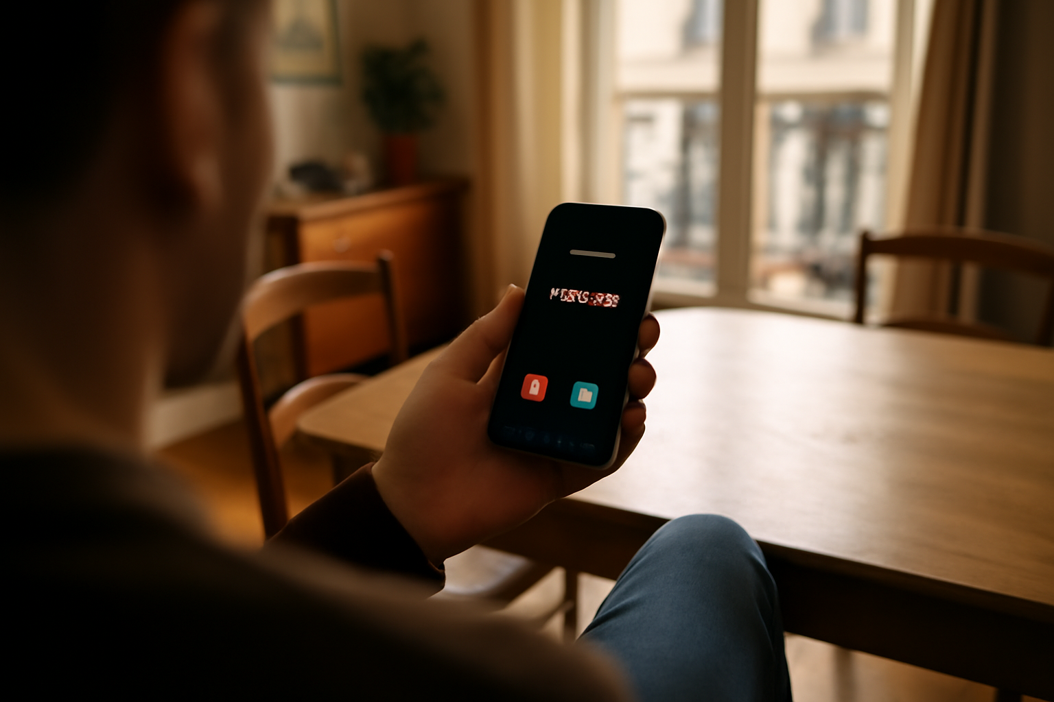 Appel entrant sur smartphone avec le préfixe 0568 visible