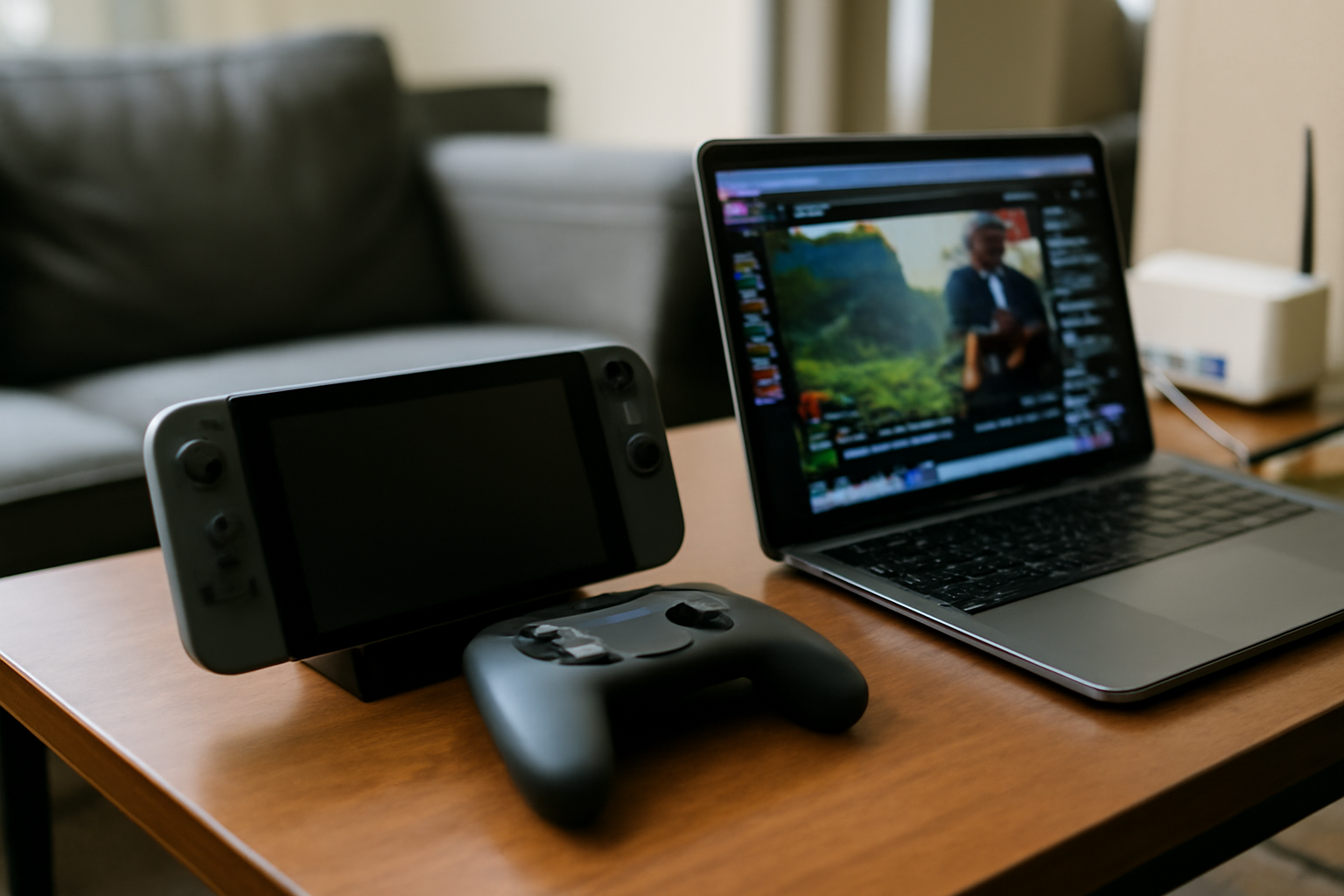 roblox switch sur Nintendo Switch avec streaming depuis un PC, manette en main, écran affichant l'interface Roblox
