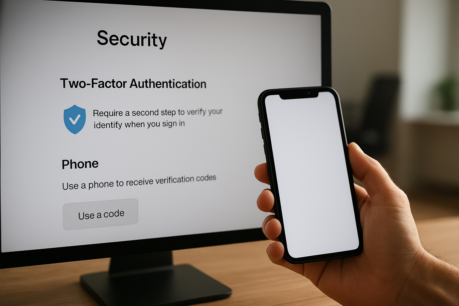Activation de l’authentification à deux facteurs dans un compte IONOS sur écran