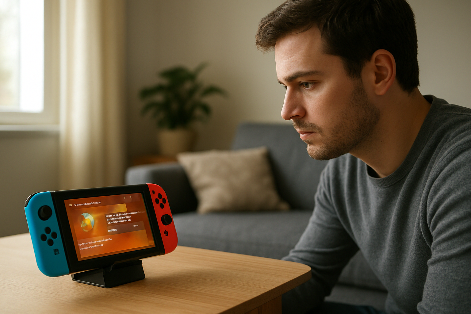 Joueur consultant le menu de Pokémon sur Nintendo Switch, écran affichant une description de capacité liée à Flamme Blanche
