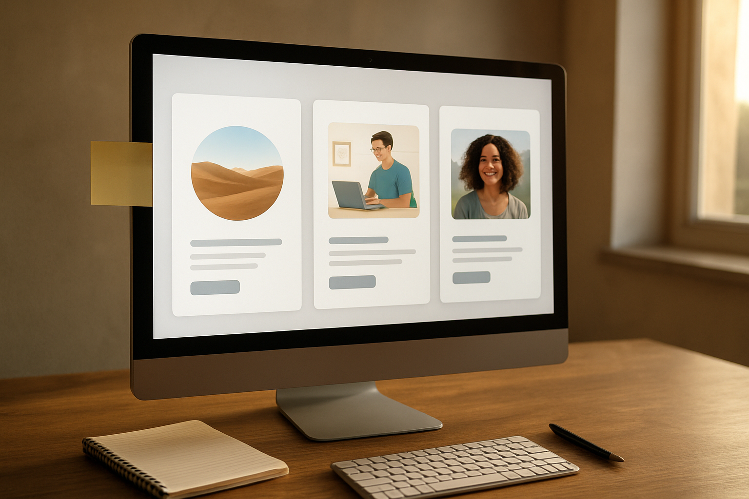 Comparaison de versions de landing page générées automatiquement à partir de prompts